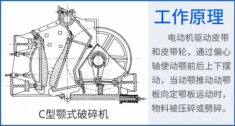 C型颚式破碎机工作原理