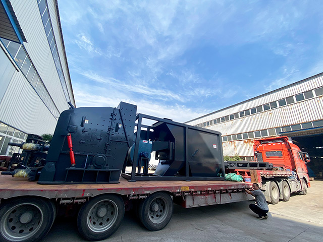 时产220吨建筑垃圾处理设备发往北京