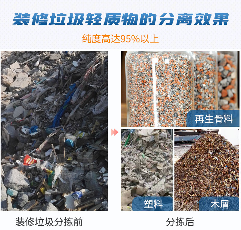 装修垃圾轻物质分离图