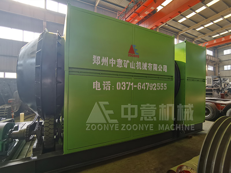 堆放多年的城市生活垃圾无害化处置全套设备滚筒筛实地工厂图片